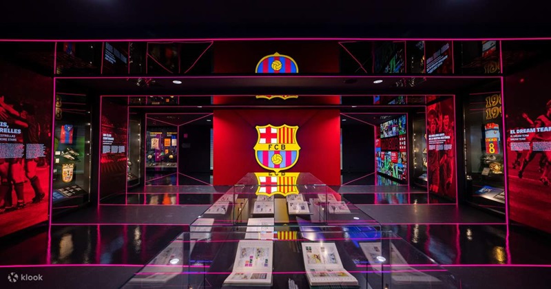 Bảo tàng Barcelona – nơi lưu giữ hơn 100 danh hiệu cao quý trong lịch sử câu lạc bộ.