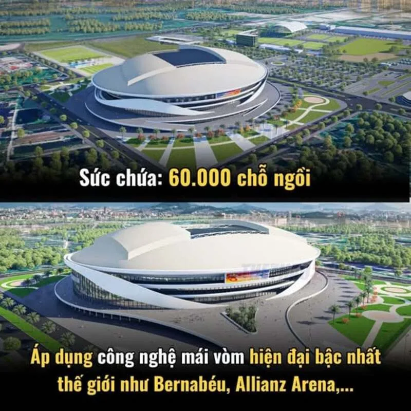 Sân vận động PVF hứa hẹn trở thành điểm nhấn mới của thể thao Hưng Yên và bóng đá Việt Nam.